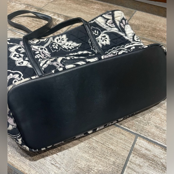 Vera Bradley Midnight Paisley Commuter Bag Tote Clean Zip & Pockets READ Trim - Picture 12 of 12